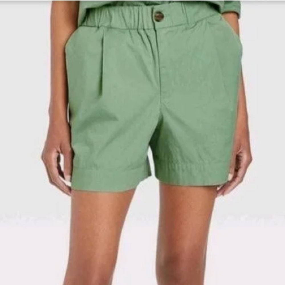 Women's High-Rise  Shorts A New Day
Color    Olive   Size     L.      NWT